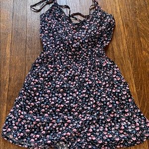 Romper with open back
